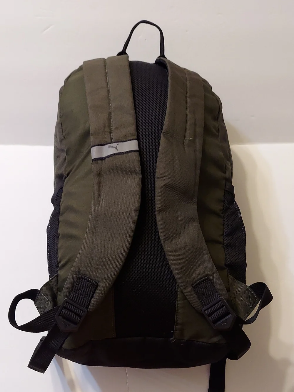 Puma Olive Green and Black Backpack